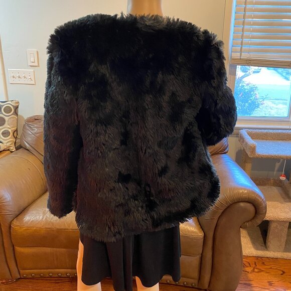 Clover Canyon Reversible Chandelier Faux Fur Jacket Size S STUNNING! - Picture 7 of 9